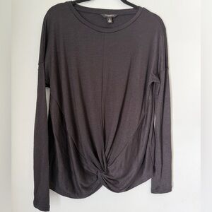Banana Republic Luxespun Long Sleeve Twist Top Size Medium